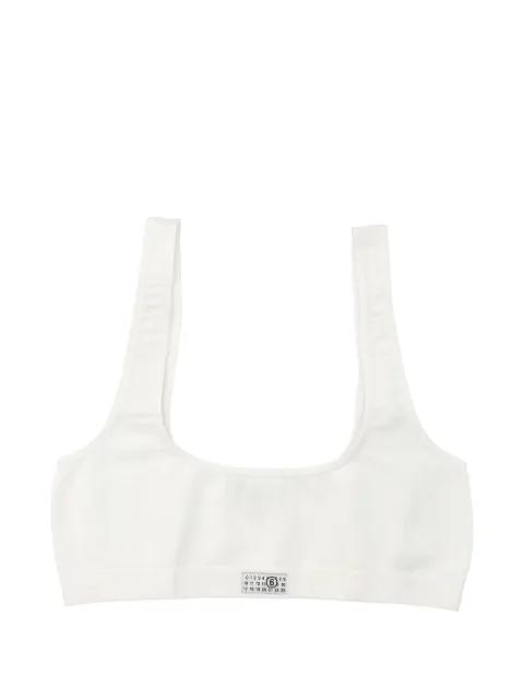 Numbers-motif bralette by MM6 MAISON MARGIELA