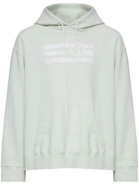 Numbers-motif hoodie by MM6 MAISON MARGIELA