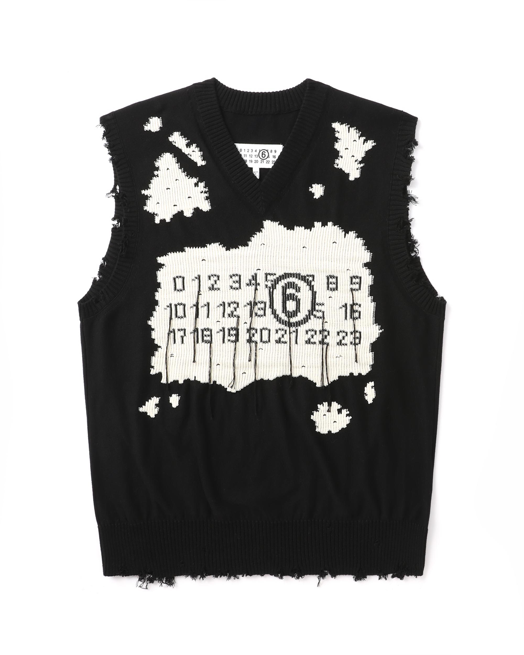 Numbers-motif vest by MM6 MAISON MARGIELA