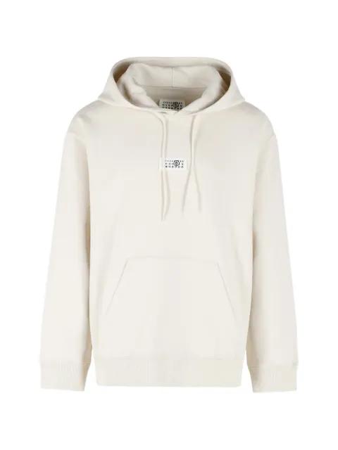 Numeric logo-patch hoodie by MM6 MAISON MARGIELA