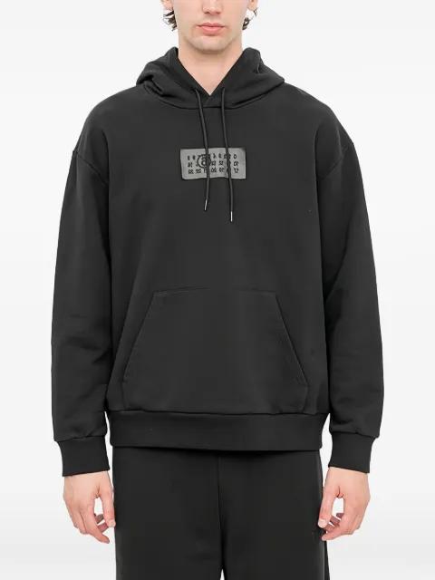 Numeric logo-patch hoodie by MM6 MAISON MARGIELA
