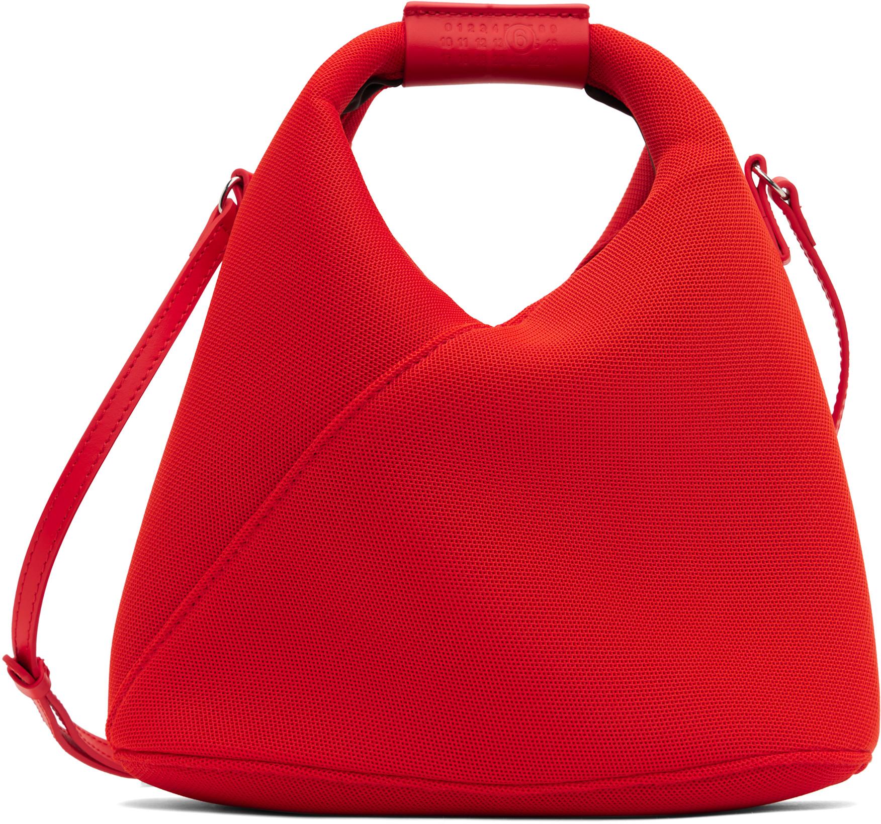 Orange Mesh Crossbody Bag by MM6 MAISON MARGIELA