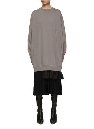 Pleated Skirt Sweater Dress by MM6 MAISON MARGIELA