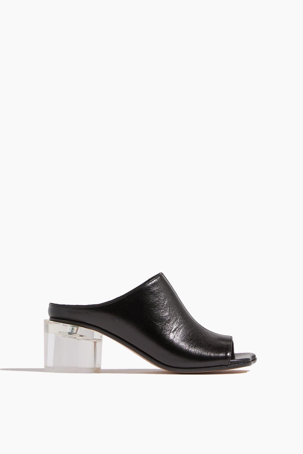 Sandal in Black by MM6 MAISON MARGIELA