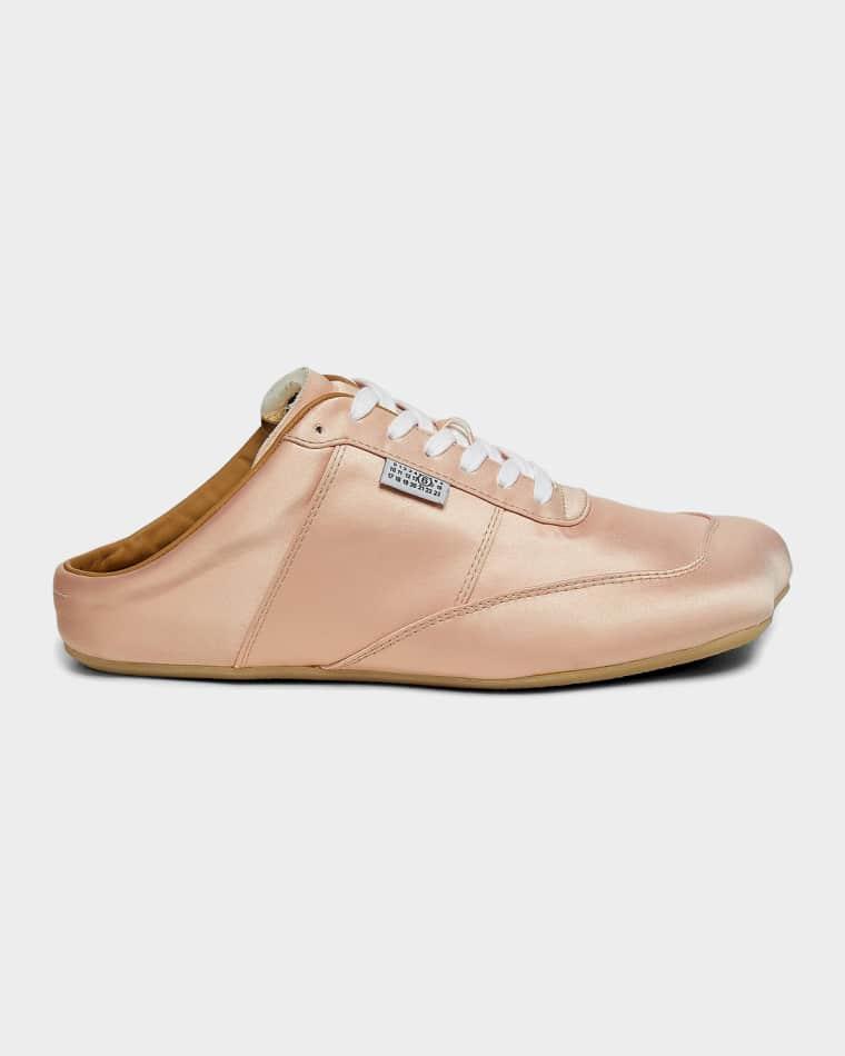 Satin Sneaker Mules by MM6 MAISON MARGIELA