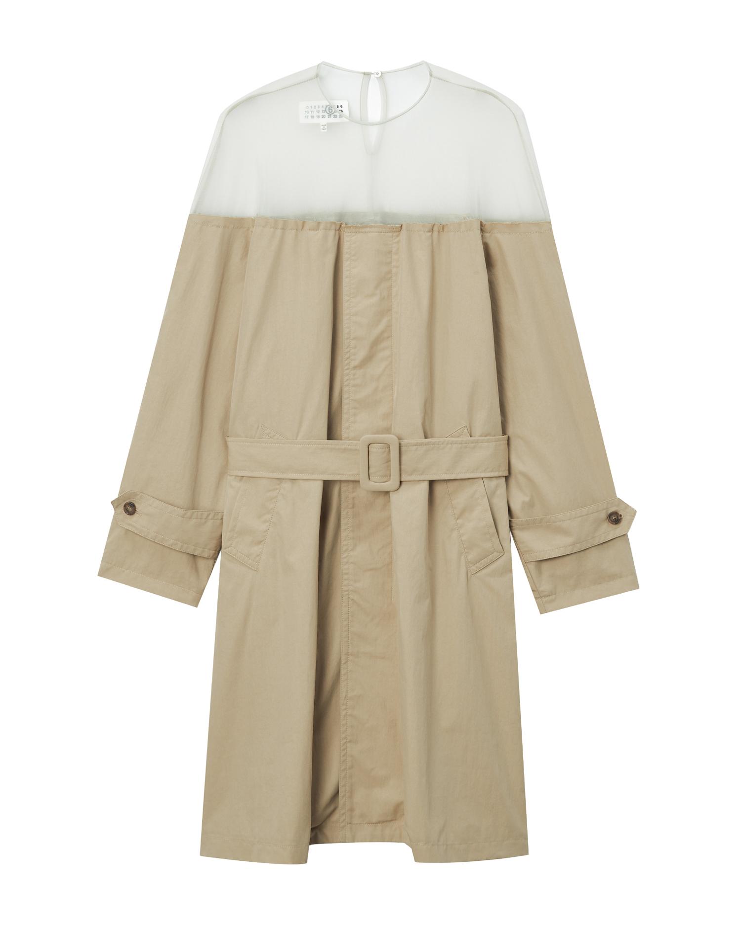 Sheer panel dress by MM6 MAISON MARGIELA