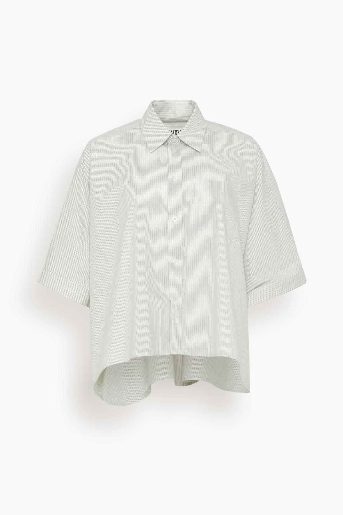 Shirt in Off White/Grey by MM6 MAISON MARGIELA