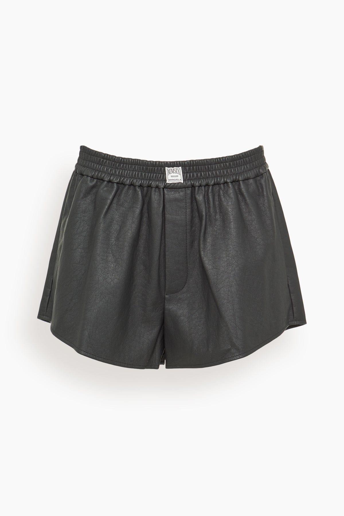 Shorts in Black by MM6 MAISON MARGIELA