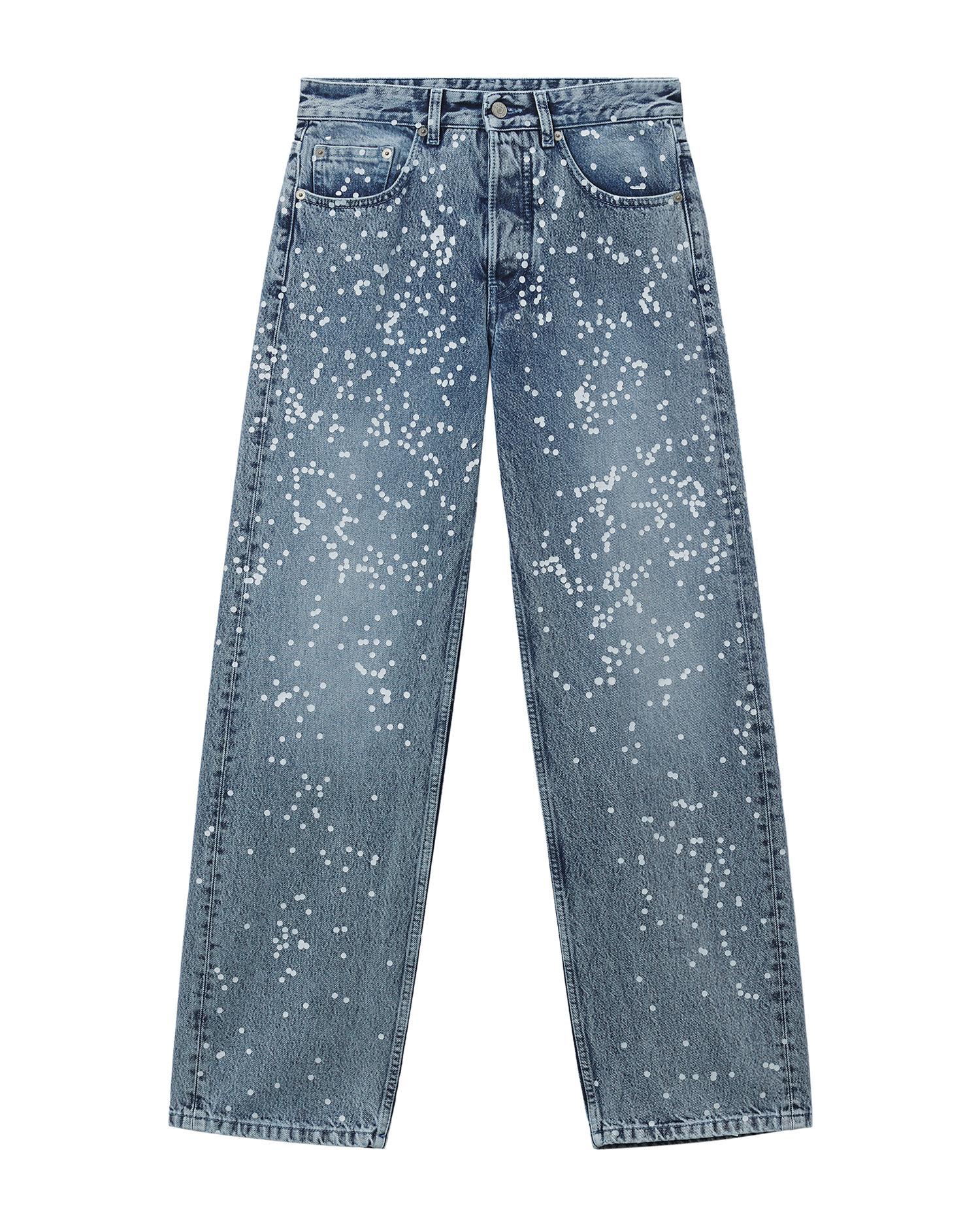 Spray paint denim jeans by MM6 MAISON MARGIELA