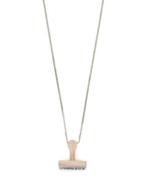 Stamp pendant necklace by MM6 MAISON MARGIELA