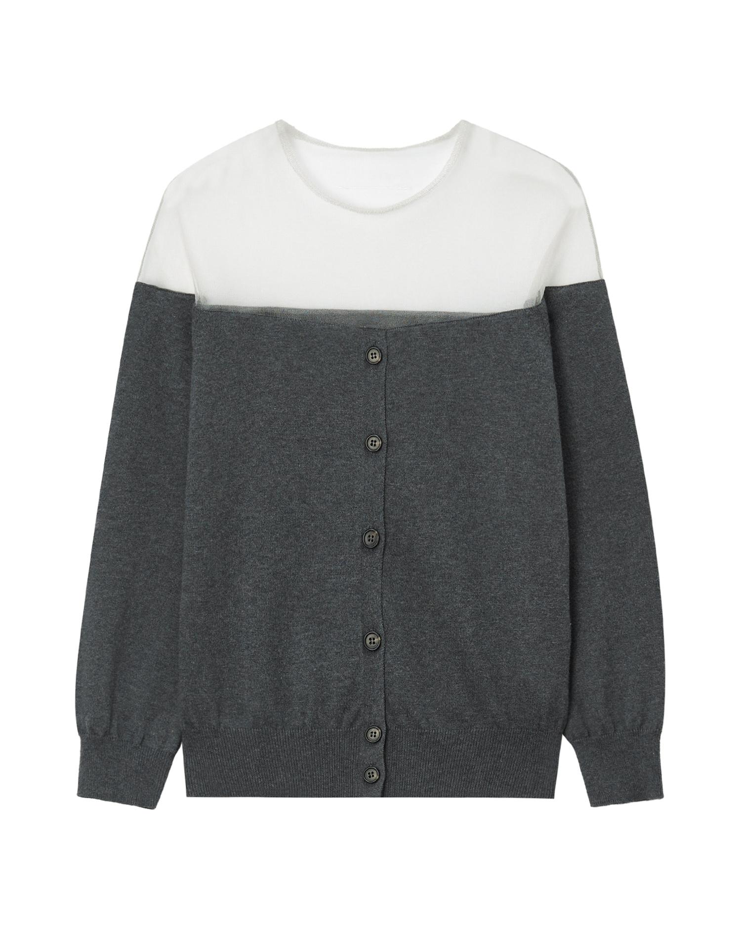 Two-tone cardigan by MM6 MAISON MARGIELA