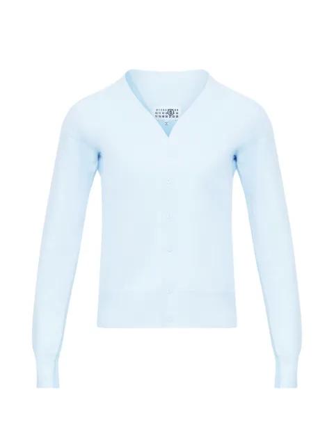 V-neck buttoned cardigan by MM6 MAISON MARGIELA