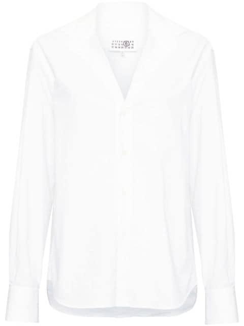 V-neck cotton shirt by MM6 MAISON MARGIELA