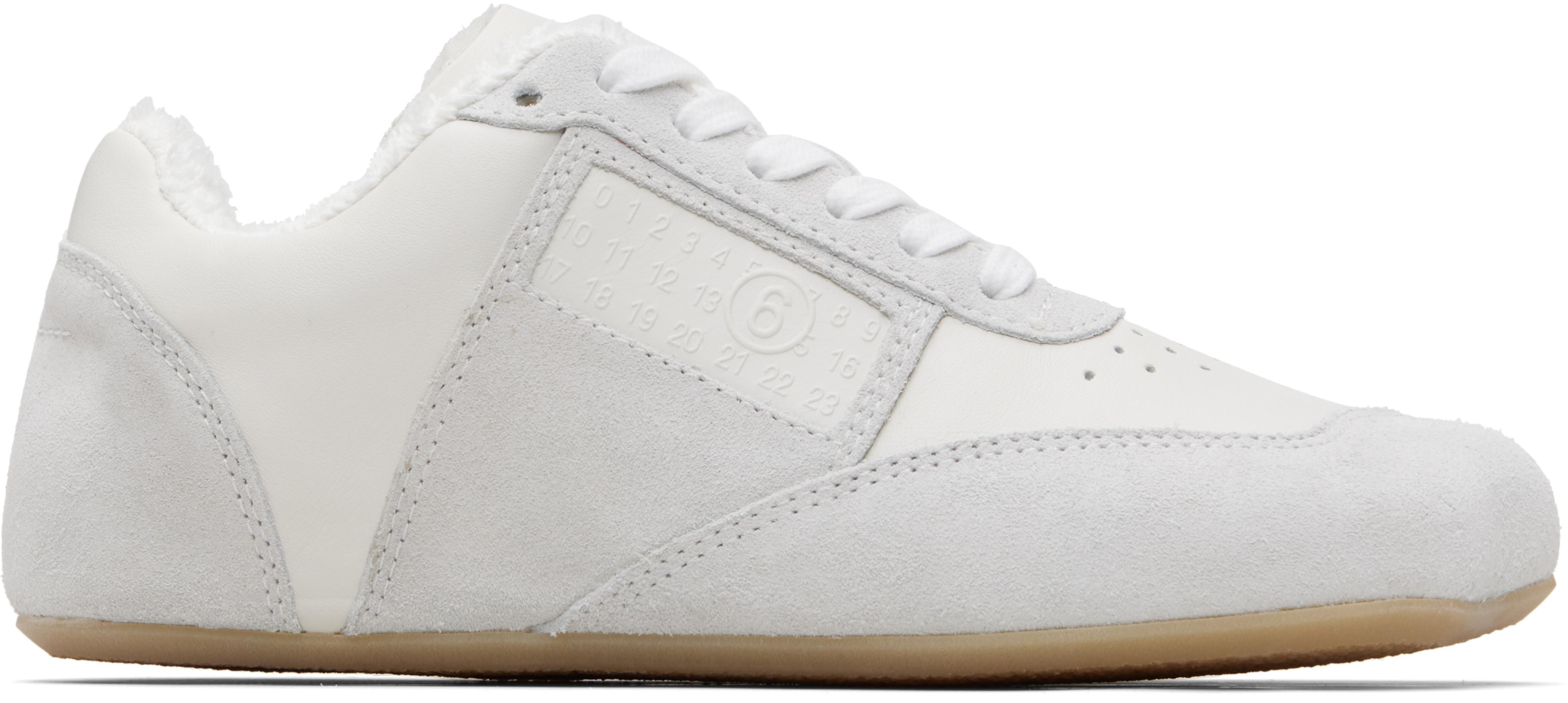 White Anatomic Sneakers by MM6 MAISON MARGIELA