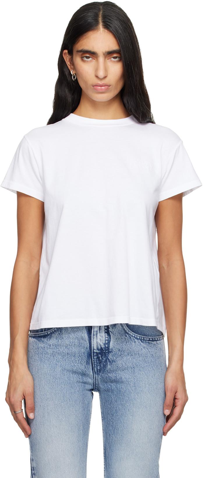 White Cotton Jersey T-shirt by MM6 MAISON MARGIELA