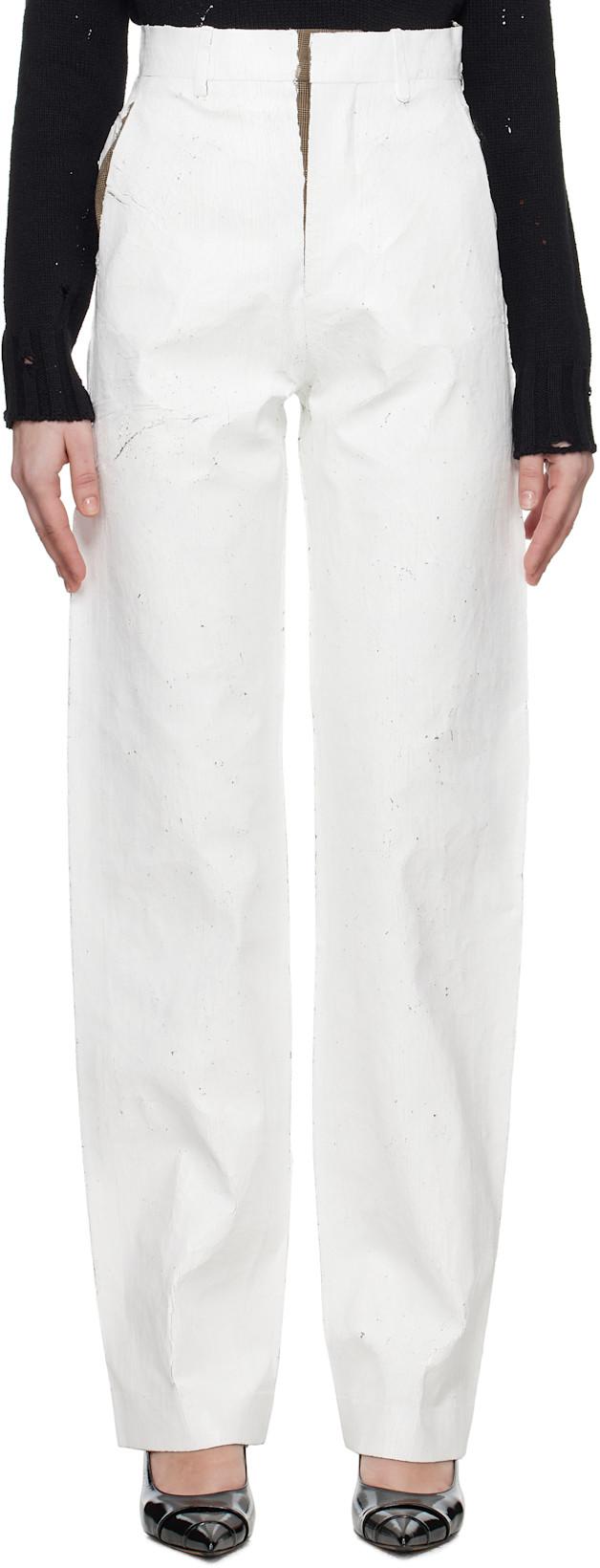 White Tailoring Trousers by MM6 MAISON MARGIELA