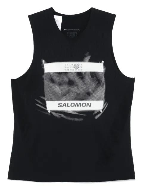 numbers-motif tank top by MM6 MAISON MARGIELA X SALOMON
