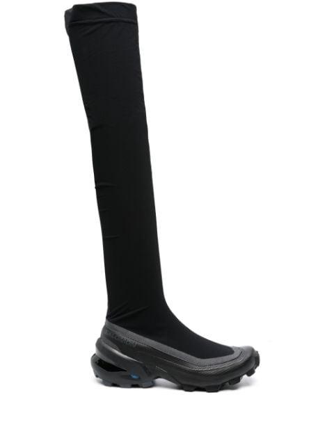 thigh-length chunky sneakers by MM6 MAISON MARGIELA X SALOMON