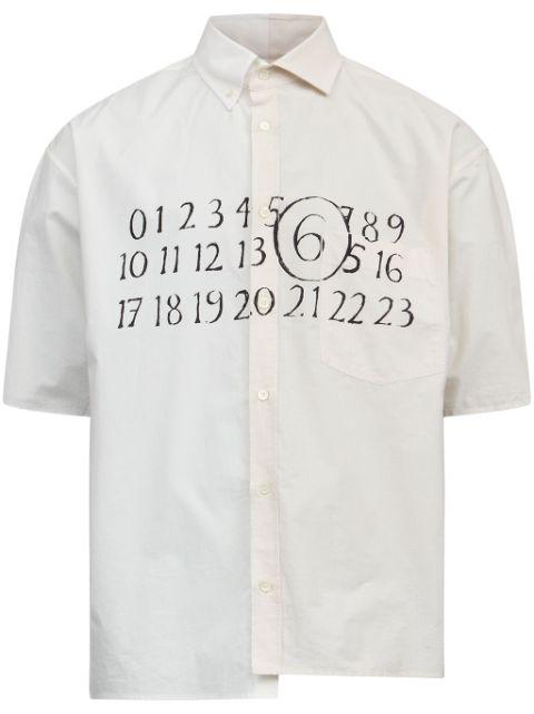 asymmetric cotton shirt by MM6 MAISON MARGIELA
