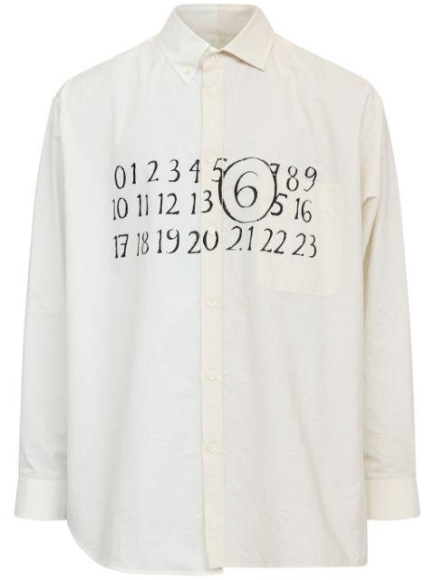 asymmetric cotton shirt by MM6 MAISON MARGIELA