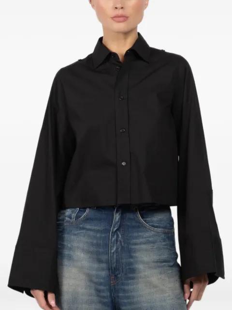 bell-sleeve cropped shirt by MM6 MAISON MARGIELA