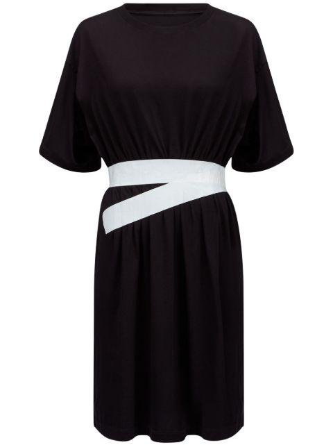 belted cotton T-shirt dress by MM6 MAISON MARGIELA