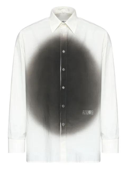 blurred-print long-sleeve shirt by MM6 MAISON MARGIELA