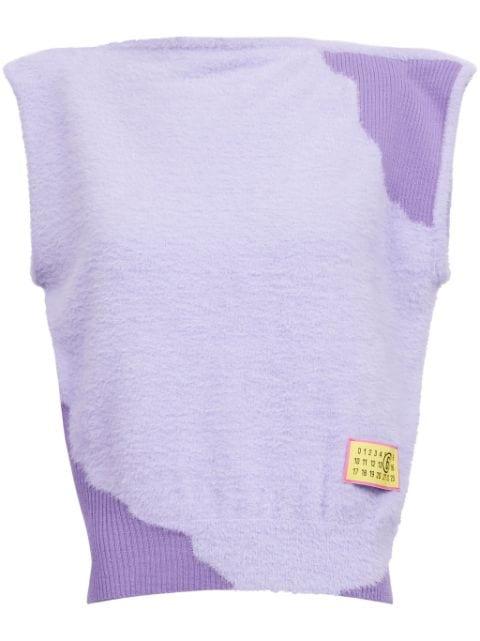 boat-neck sleeveless top by MM6 MAISON MARGIELA