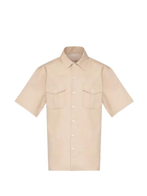 button-down short-sleeve cotton shirt by MM6 MAISON MARGIELA