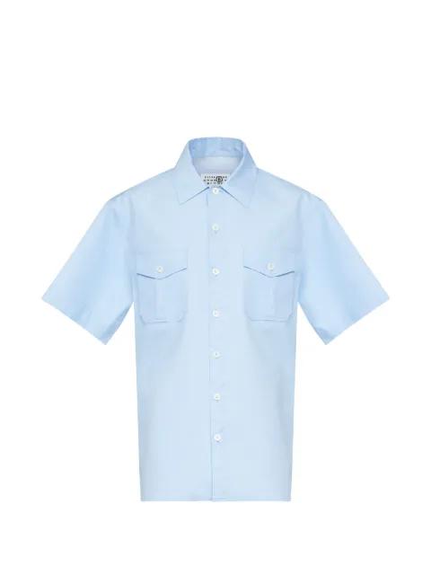 button-down short-sleeve cotton shirt by MM6 MAISON MARGIELA