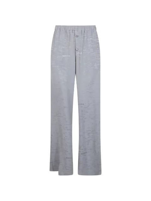 buttoned patterned straight trousers by MM6 MAISON MARGIELA