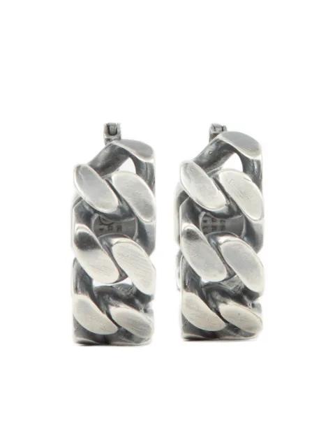 chain-link hoop earrings by MM6 MAISON MARGIELA