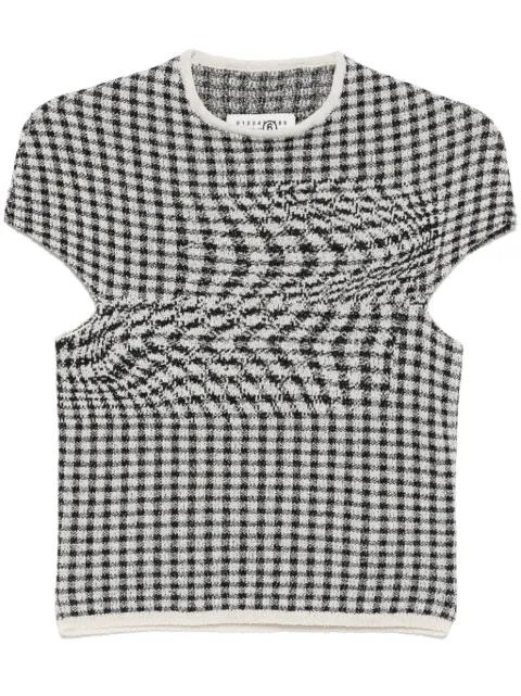 checked T-shirt by MM6 MAISON MARGIELA