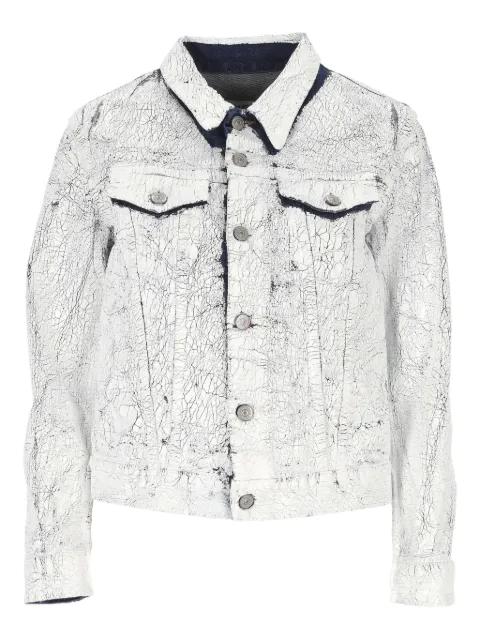 coated-finish denim jacket by MM6 MAISON MARGIELA