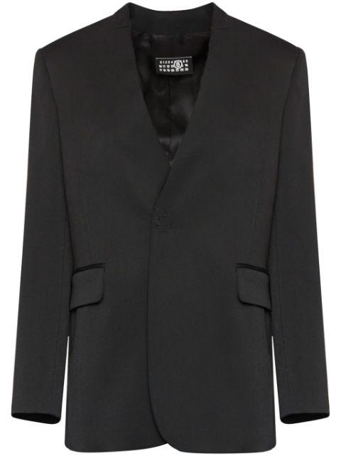 collarless single-breasted blazer by MM6 MAISON MARGIELA