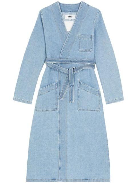 collarless trench coat by MM6 MAISON MARGIELA