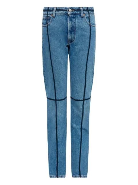 contrast-stitch jeans by MM6 MAISON MARGIELA