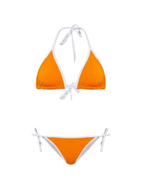 contrast-trim bikini by MM6 MAISON MARGIELA