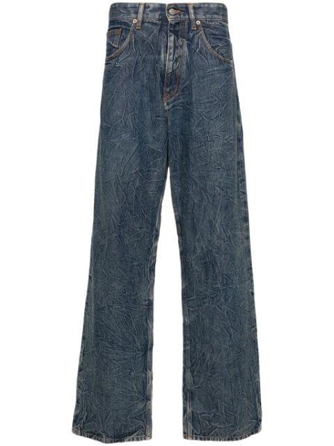cracked-effect straight-leg jeans by MM6 MAISON MARGIELA