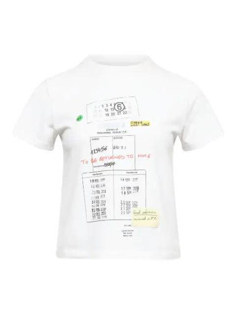 crew-neck graphic T-shirt by MM6 MAISON MARGIELA
