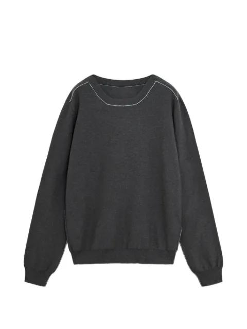 crew neck long-sleeve sweater by MM6 MAISON MARGIELA