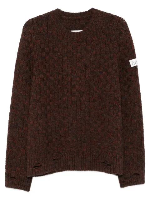 crew-neck wool sweater by MM6 MAISON MARGIELA