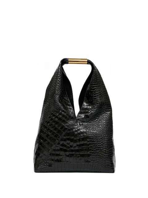 crocodile-embossed shoulder bag by MM6 MAISON MARGIELA