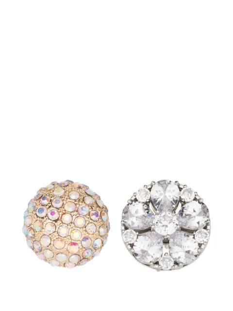 crystal-embellishment earrings by MM6 MAISON MARGIELA