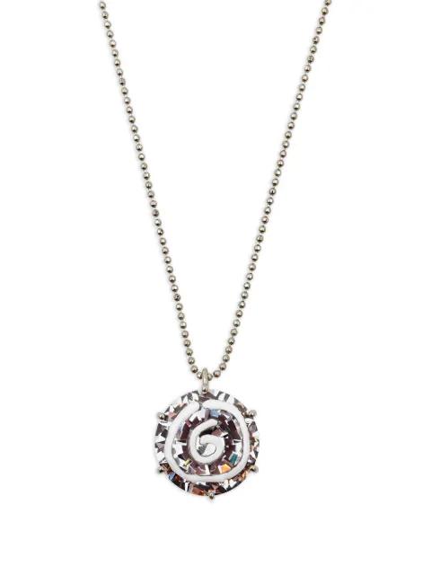 crystal-pendant necklace by MM6 MAISON MARGIELA
