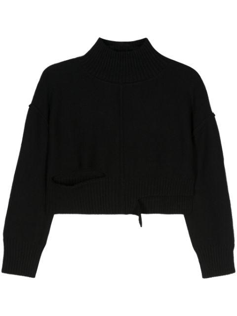 cut-out cropped jumper by MM6 MAISON MARGIELA