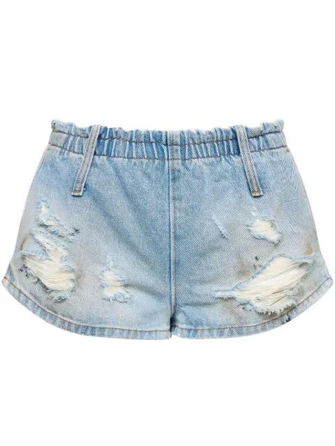 denim shorts by MM6 MAISON MARGIELA