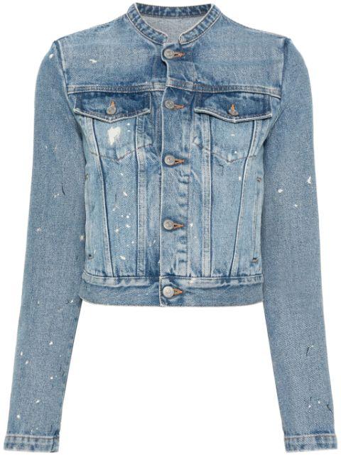 distressed denim jacket by MM6 MAISON MARGIELA