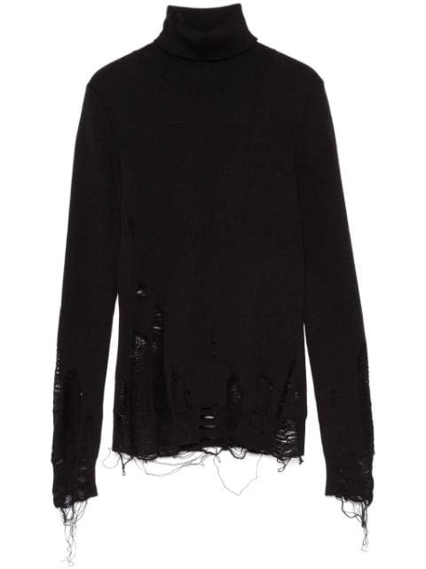 distressed-effect sweater by MM6 MAISON MARGIELA