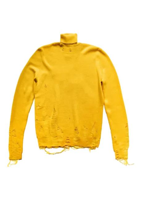 distressed roll neck sweater by MM6 MAISON MARGIELA